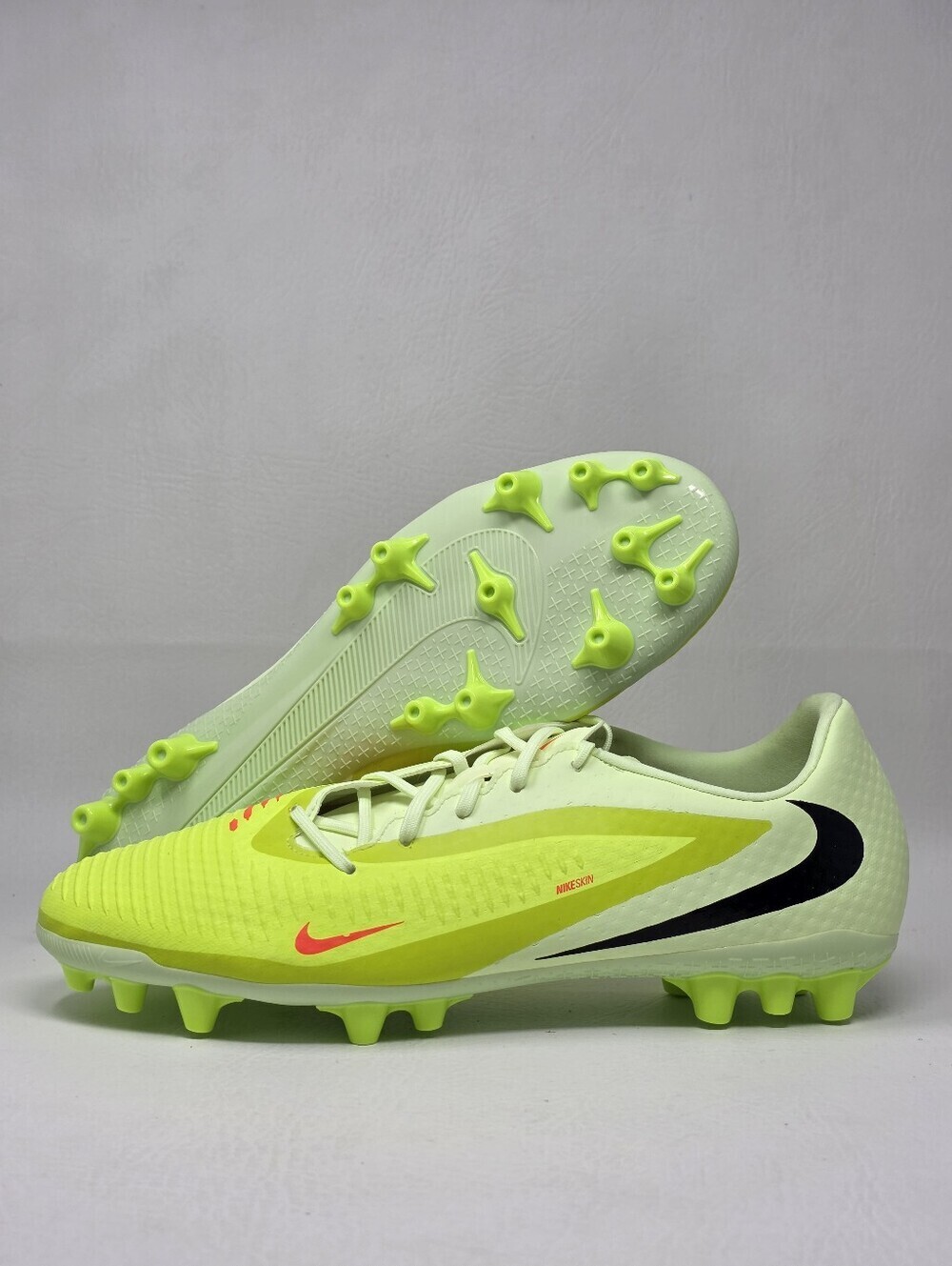 Nike Phantom 6 Low ACAD AG Soccer HQ2322-800 Yellow Orange Men's Size 12 New